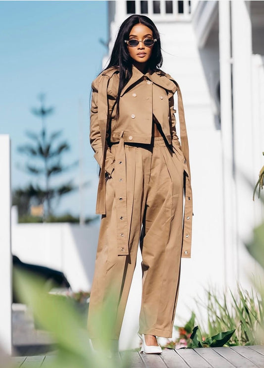 LSJ - Brown Two Piece Set