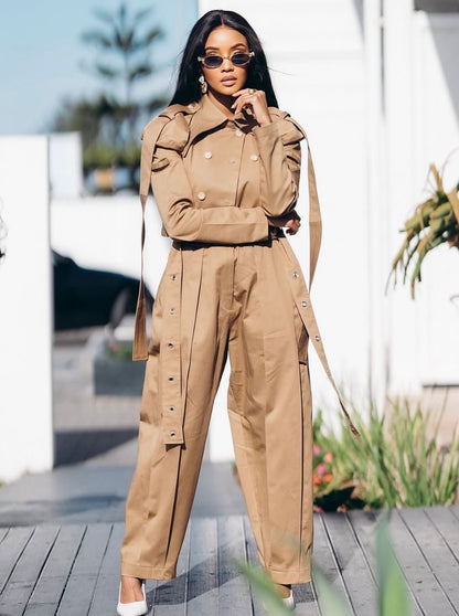 LSJ - Brown Two Piece Set