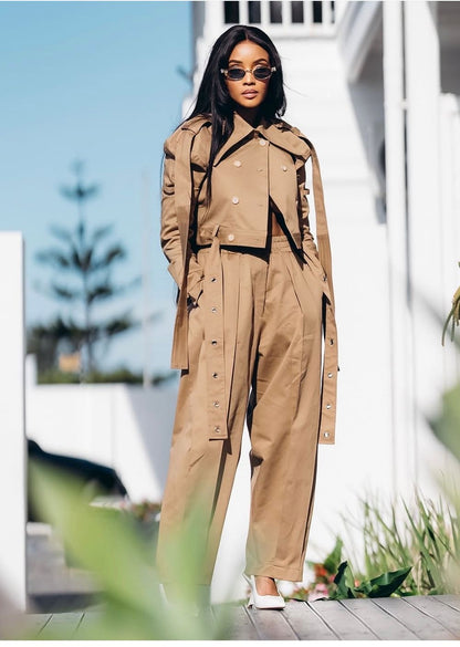 LSJ - Brown Two Piece Set